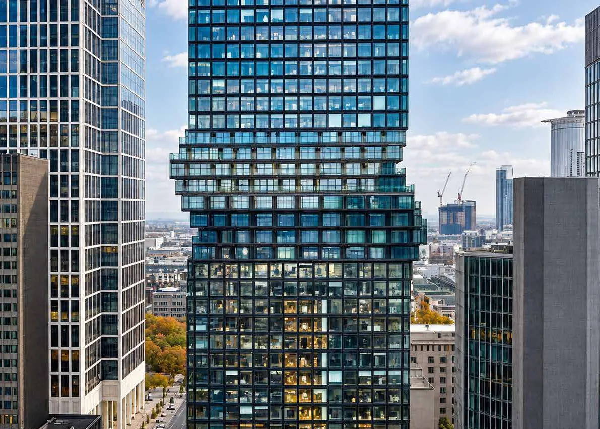 Wiederaufbauarbeiten Omniturm, Frankfurt a.M.