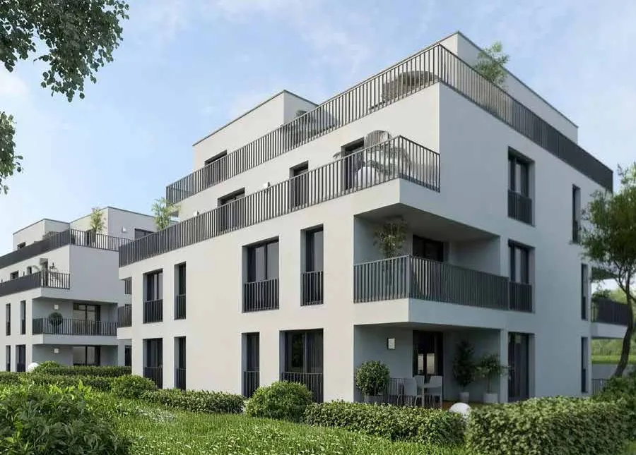 Neubau: Zwei Mehrfamilienhäuser inkl. Tiefgarage, Offenbach a.M.